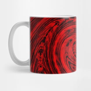 Hurricane wind in red and black Mug